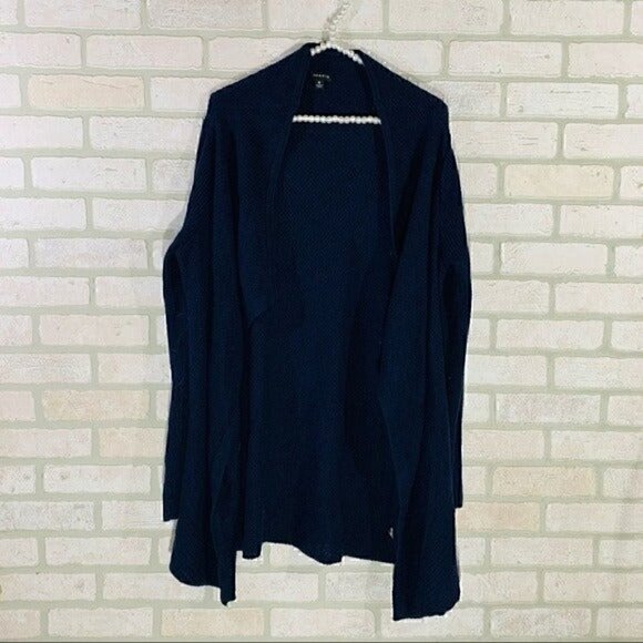 Torrid Navy Open Front Long Cardigan Sweater Size 0 - Picture 3 of 10